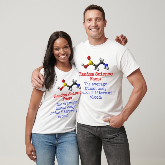 The Average Human Body  - Science Fact T-Shirt (Unisex)