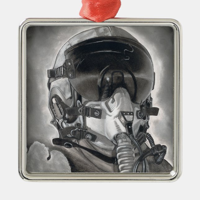 The Aviator Metal Ornament (Front)