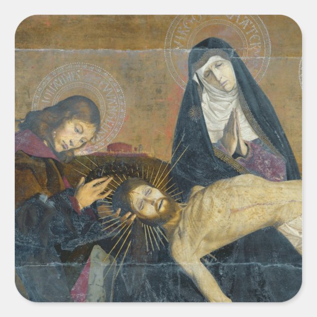 The Avignon Pieta, 1450-60 Square Sticker (Front)