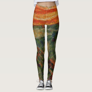 The Avocado Scream Fine Art Vegan Spoof Leggings