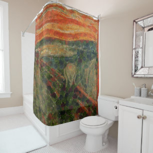 The Avocado Scream Fine Art Vegan Spoof  Shower Curtain