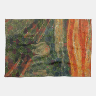 The Avocado Scream Fine Art Vegan Spoof Tea Towel