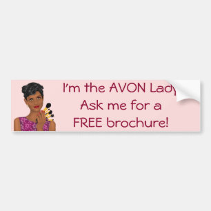 The Avon Lady, Beauty Model, African American Bumper Sticker