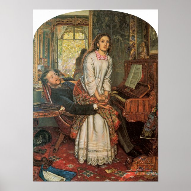 The Awakening Conscience, 1853 Poster (Front)