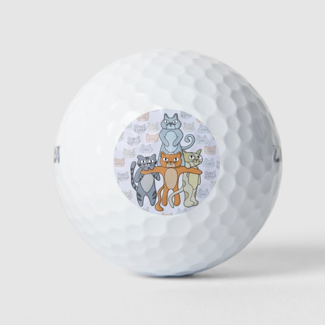 The Awesome Cats Golf Balls (Front)