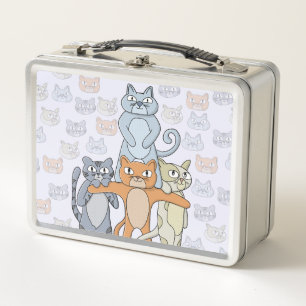 The Awesome Cats Metal Lunch Box
