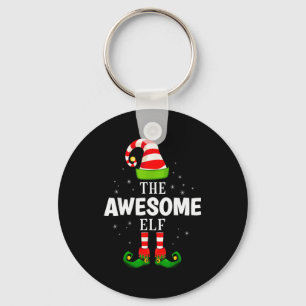 The Awesome Elf Christmas Pjs Matching Pajama Key Ring
