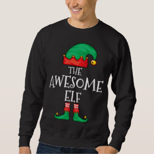 The Awesome Elf Matching Family Christmas Pajama Sweatshirt