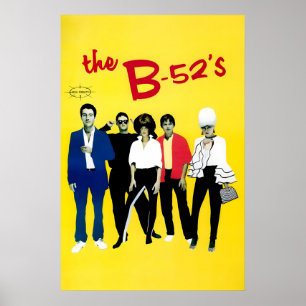 The B52's 1979 High Fidelity US Promo Poster print
