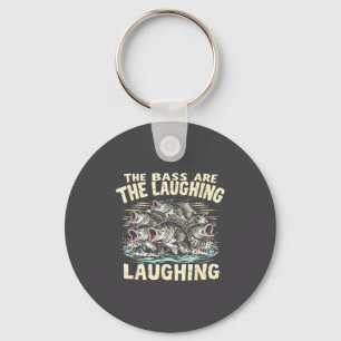 The B Are Laughing Funny Fishing Design  Key Ring