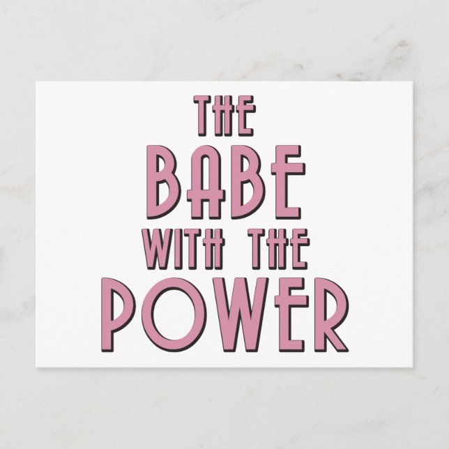 The Babe With The Power Postcard (Front)