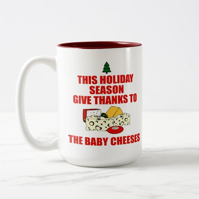 The Baby Cheeses Two-Tone Coffee Mug (Left)