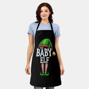 The Baby Elf Group Matching Family Christmas Apron
