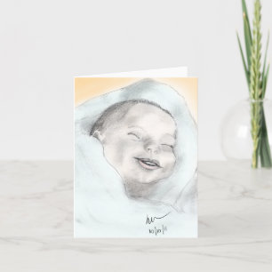 The baby holiday card