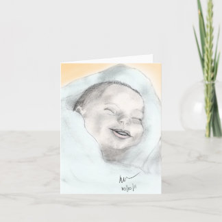 The baby holiday card