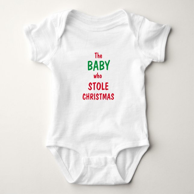 The Baby Who Stole Christmas Bodysuit (Front)
