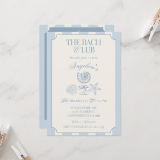The Bach Club Bachelorette Itinerary and Invitation