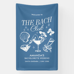The Bach Club Beach Wedding Bachelorette Party Banner