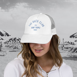 The Bach Club Blue Custom Crest Bachelorette Trucker Hat