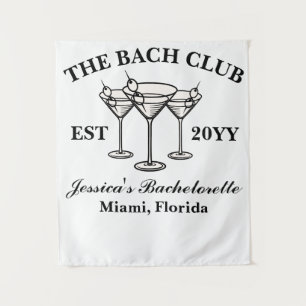 The Bach Club Luxury Bachelorette Trip Photo Booth Tapestry