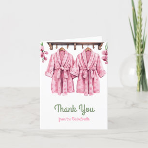 The Bach Club   Tropical Spa Bachelorette Weekend Thank You Card
