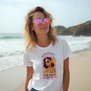 The Bach Party Crew Retro Woman Bachelorette Party Tri-Blend Shirt