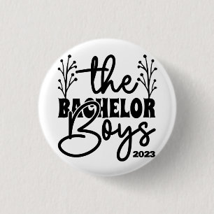 'The Bachelor Boys', Party, Customizable, Stag Do 3 Cm Round Badge