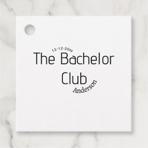 the bachelor club name year stylish trendy curvy favour tags
