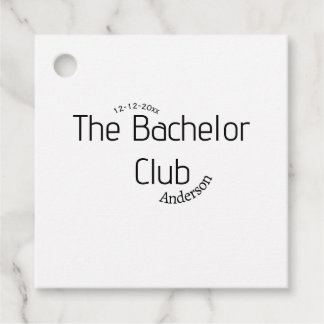the bachelor club name year stylish trendy curvy  favour tags