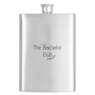 the bachelor club name year stylish trendy curvy  hip flask