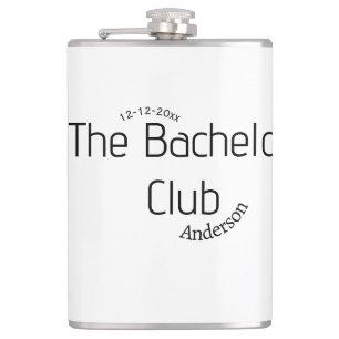 the bachelor club name year stylish trendy curvy  hip flask