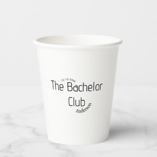 the bachelor club name year stylish trendy curvy  paper cups