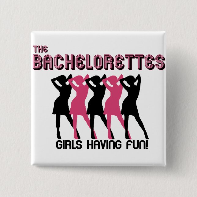 The Bachelorettes 15 Cm Square Badge (Front)