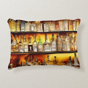 The Back Bar Artistic Watercolor Accent Pillow