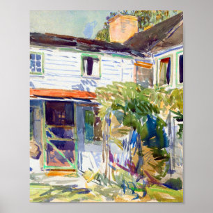 The Back of the Old House by Childe Hassam Poster