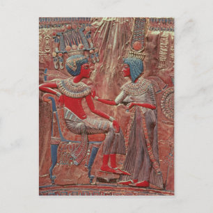 The back of the throne of Tutankhamun Postcard