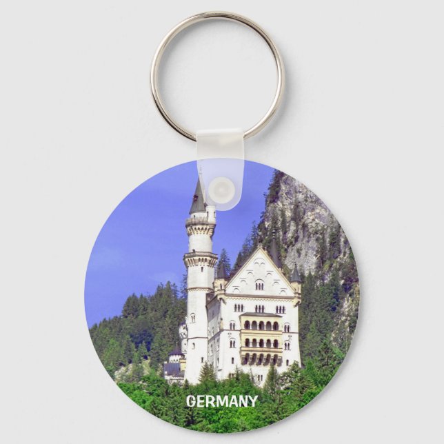 THE BACK SIDE OF NEUSCHWANSTEIN CASTLE KEY RING (Front)