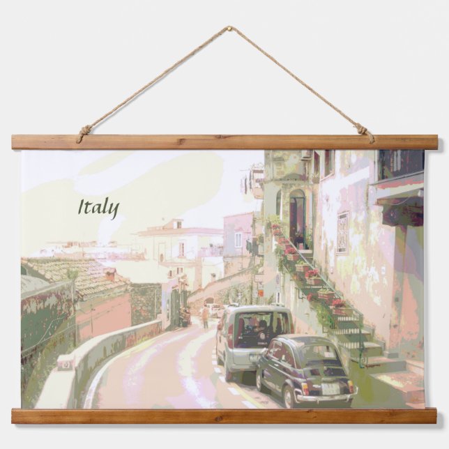 The Back Streets of Italy Travel Style Hanging Tapestry (Front)