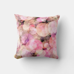 The backdrop of pale yellow bubbles. cushion