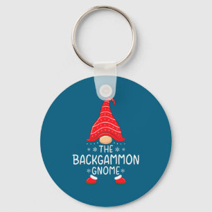 The Backgammon Gnome Christmas Xmas Family Matchin Key Ring