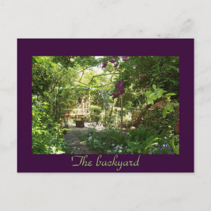 The backyard postcard
