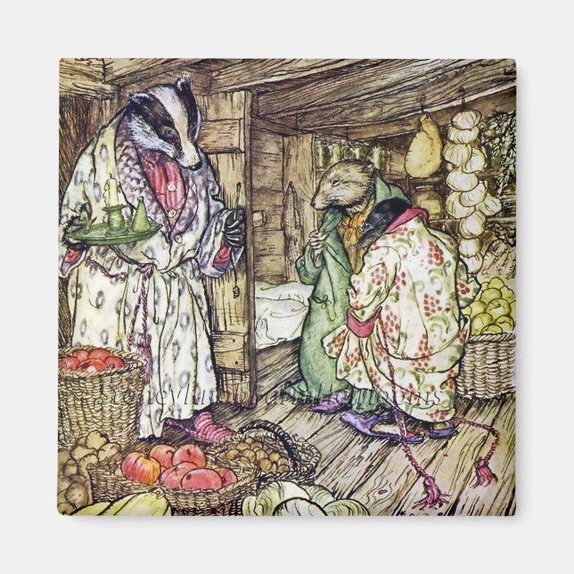 “The Badger’s House” by Arthur Rackham Magnet (Front)