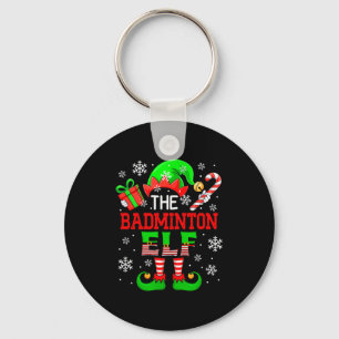 The Badminton Christmas Elf Matching Player Fan Fa Key Ring