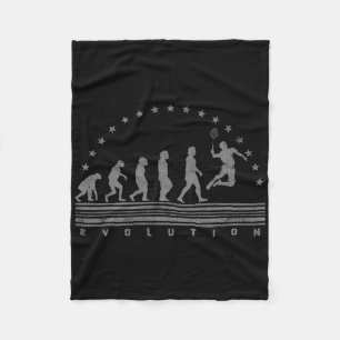 The Badminton Evolutions Retro Shuttle Men's Badmi Fleece Blanket