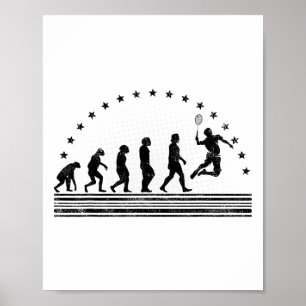 The Badminton Evolutions Retro Shuttle Men's Badmi Poster