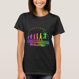 The Badminton Evolutions Retro Shuttle Men's Badmi T-Shirt