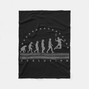 The Badminton Evolutions Retro Shuttle Mens Badmin Fleece Blanket