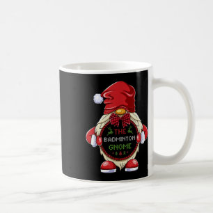 The Badminton Gnome Matching Family Group Christma Coffee Mug