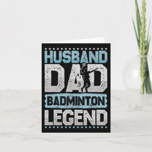 The Badminton Legends Retro Shuttle Men's Badminto Card