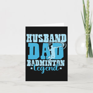 The Badminton Legends Retro Shuttle Men's Badminto Card